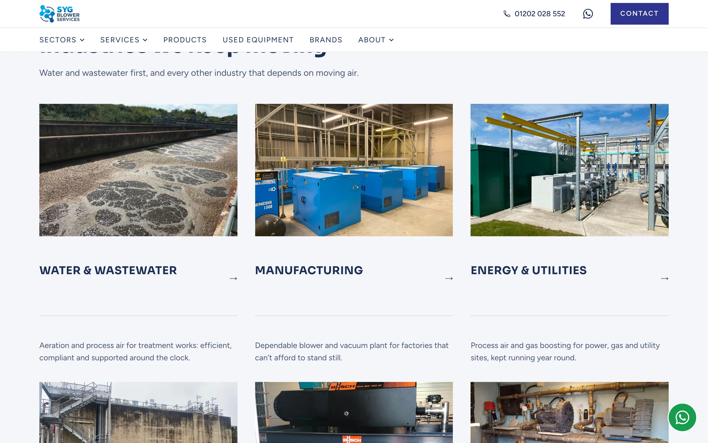 Industries we keep moving: water and wastewater, manufacturing, and energy and utilities