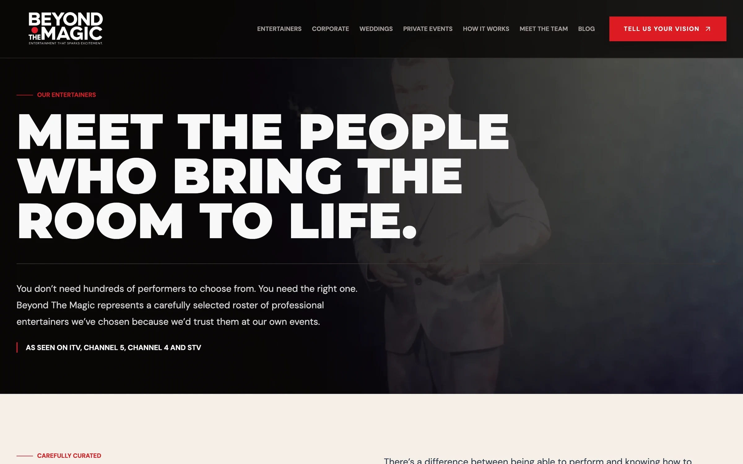 The entertainers page: Meet the people who bring the room to life