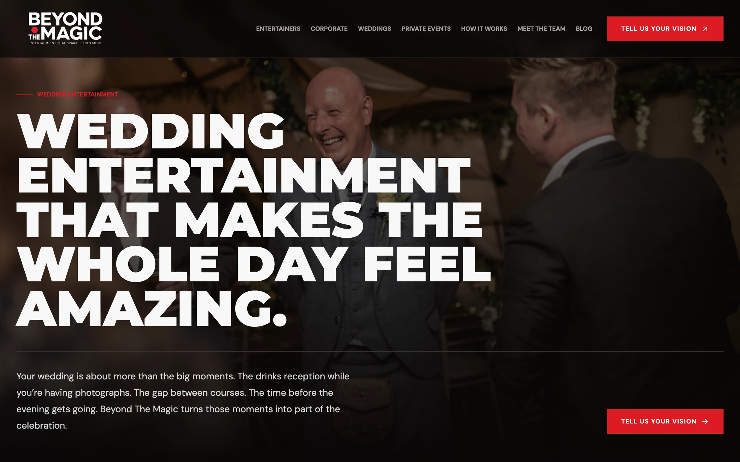 The weddings page: wedding entertainment that makes the whole day feel amazing
